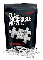 Most challenging puzzle for adults: Puzzle bag of the Clearly Impossible puzzle with clear glass puzzle pieces